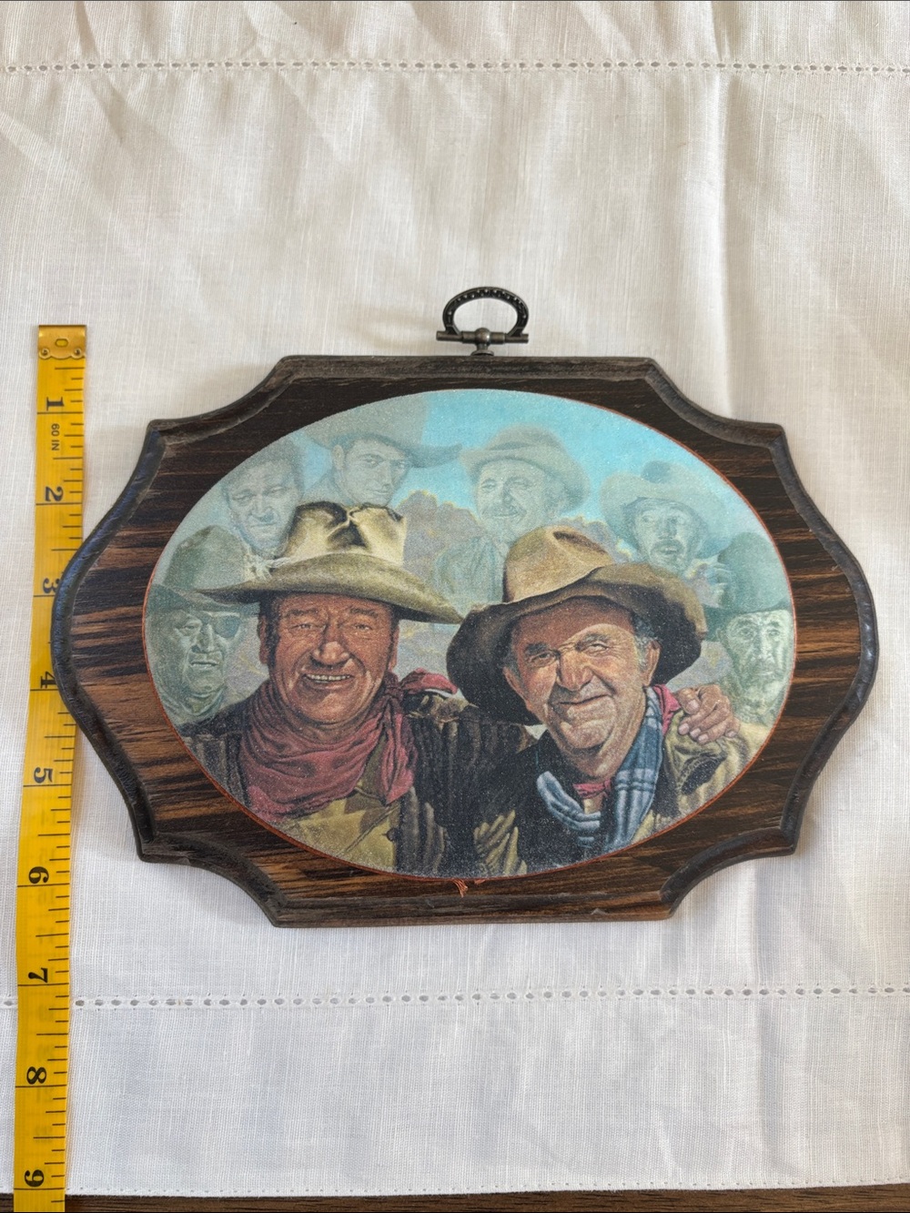 Vintage John Wayne Wooden Wall Art. “My Hero’s” by Walter Brennan Jr 1980’s - Picture 9 of 10
